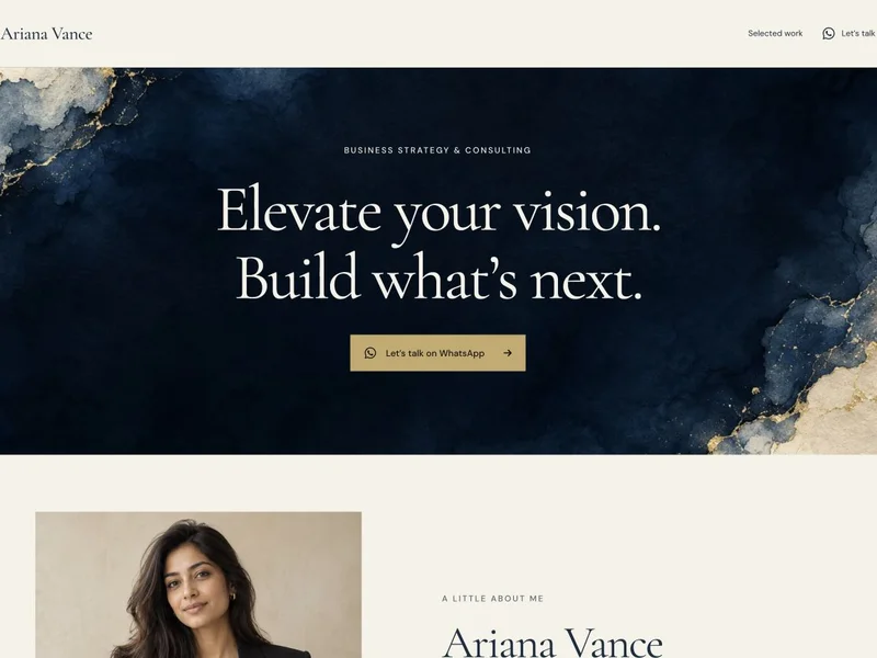 Aurum portfolio template preview