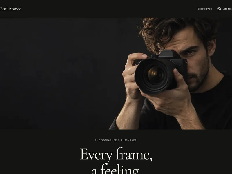 Focus portfolio template preview