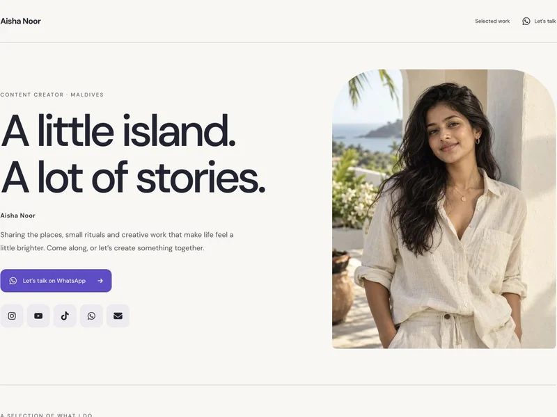 Muse portfolio template preview