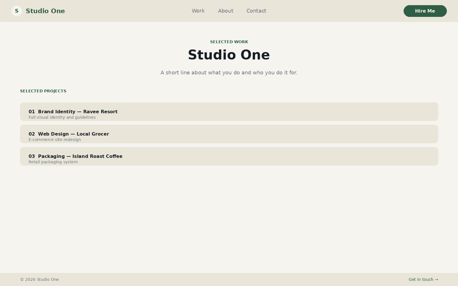 Studio One
