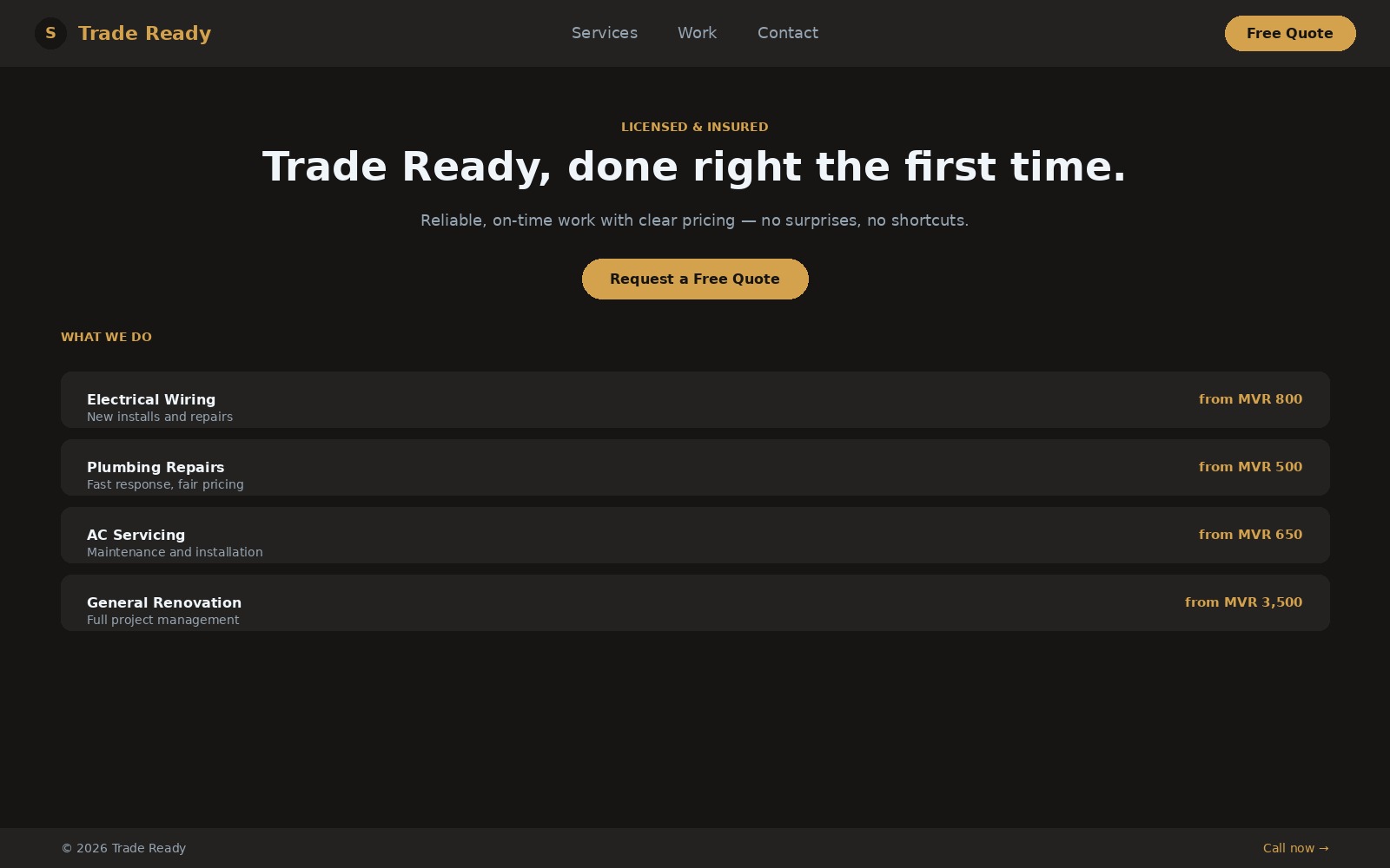 Trade Ready